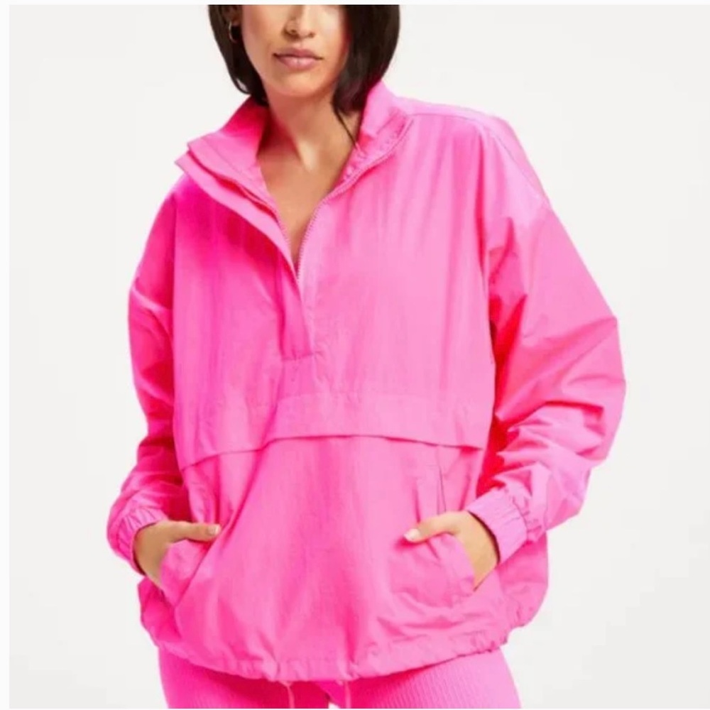 GOOD AMERICAN Shine Oversized Anorak Jacket